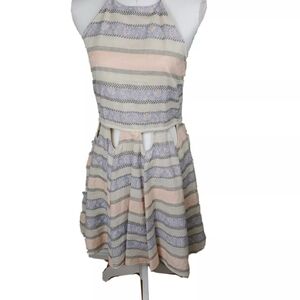 NWT Chelsea & Violet Cut Out Boho Halter Sleeveless Dress Size L